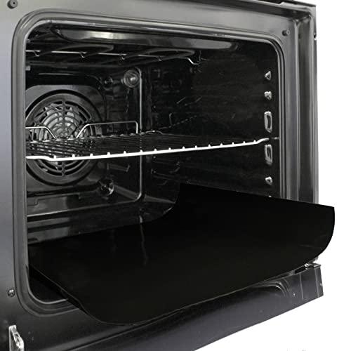 SPARES2GO Rivestimento per forno antiaderente confezione da 2 Grande tappetino da forno universale in teflon, protezione inferiore per fornelli, resistente, pulito, ventilato, rivestimento 40 x 50 cm
