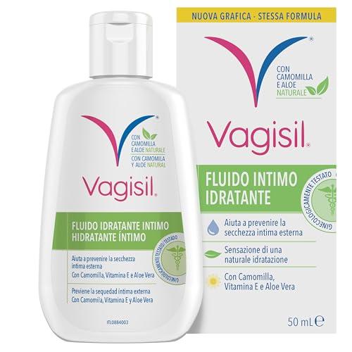 Vagisil Fluido Idratante Intimo, Con Estratti Naturali Di Camomilla, Vitamina E E Aloe Vera, Aiuta A Prevenire La Secchezza Intima Esterna, 50 ml