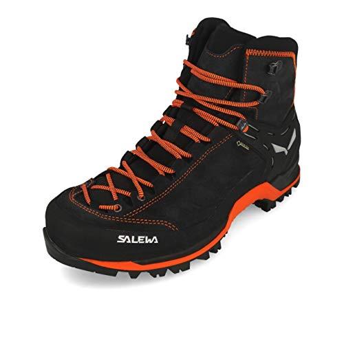 SALEWA Ms Mountain Trainer Mid Gore-tex, Stivali Uomo, Asphalt/Fluo Orange, 45 EU