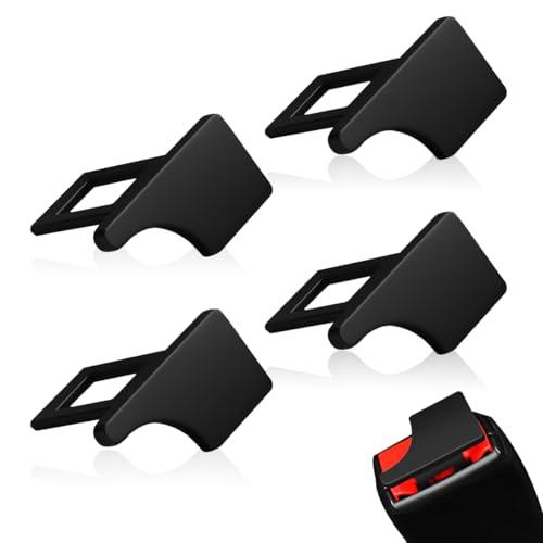 4 Pezzi Clip per Cinture di Sicurezza,Blocca Cintura Sicurezza Auto,Clip Universali per Cinture di Sicurezza,Si adatta alla maggior parte delle auto,camion e furgoni(nero)