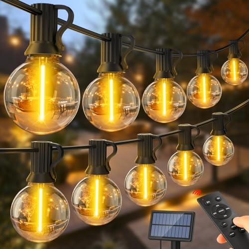 SAEIHGAE Catena Luminosa Esterno Solare Giardino - 50FT G40 LED Lampade Solari Da Giardino Luci