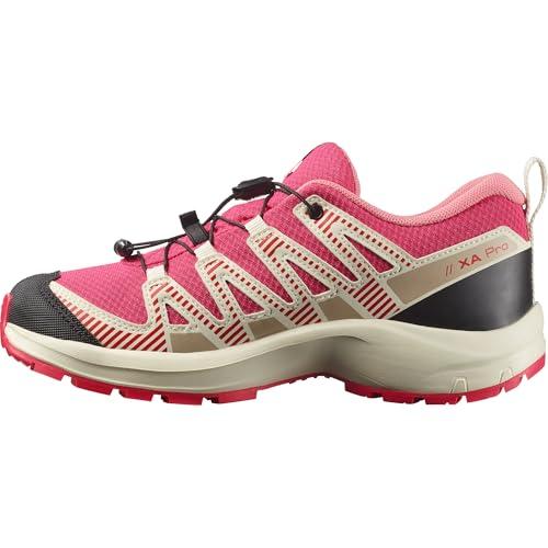 SALOMON XA PRO V8 WATERPROOF, Scarpe Unisex - Bambini e ragazzi, Rouge Red / Vanilla Ice / Flamingo Pink, 39 EU