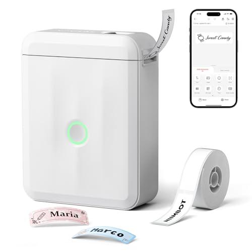 NIIMBOT D110 Mini Etichettatrice con Etichette, Stampante di Etichette Bluetooth, App Versatile con 60+ Caratteri e Oltre 1000+ icone, per Organizzare Casa, Cucina, Scuola e Ufficio