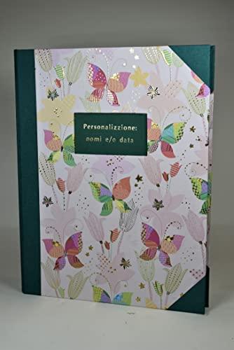 Album foto artigianale PERSONALIZZABILE con NOMI e DATA -23 x 30-30/50 fogli - Carte Rilievo Extra B