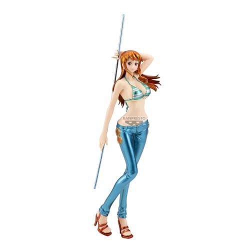 Banpresto Figura di Azione Nami One Piece - Glitter&Glamours - Special Color Ver. (Ver.A) 27 cm - PZ71031P Multicolore - Figura da collezione - Ideale per gli appassionati di anime