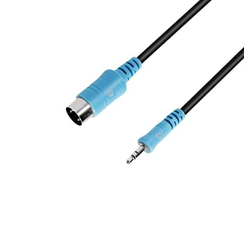 Adam Hall cables 3 Star BW MIDI 0090 - Cavo TRS/MIDI mini jack TRS x 5 poli | 0,9 m