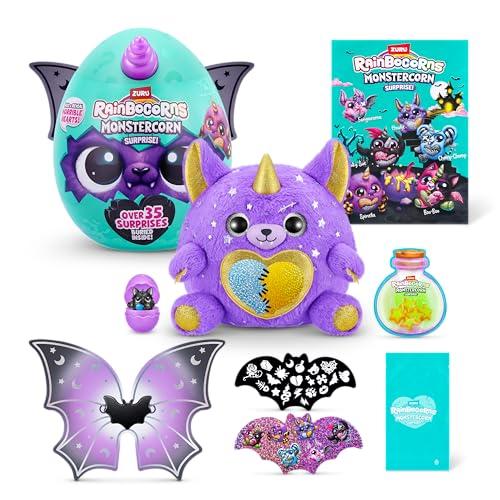 Rainbocorns ZURU Monstercorn Surprise di ZURU Scatola da scoprire con peluche, Regali di mostri fantasy per bambine, gioco di fantasia con accessori da indossare, slime (Werewolf)