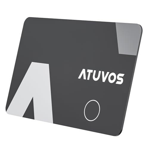 ATUVOS Air Tag Card Wallet Tracker Thin 1.6mm, Smart Tag compatibile con Apple Dov'è APP (solo iOS, Android non supportato), Bluetooth Localizzatore per Valigie, Portafoglio, Borse, Bagagli, 1 Pezzo