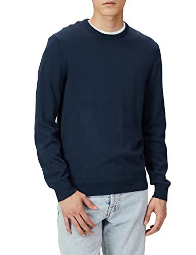 Amazon Essentials Maglione girocollo da uomo (disponibile nelle taglie Big & Tall), blu navy, L