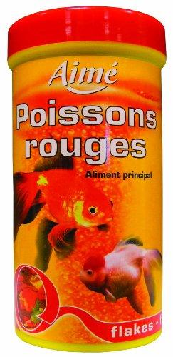Aimé - Mangime per Pesci Rossi - Cibo Completo per Acquario a Base di Nutrienti Essenziali - Cereali ed Estratti di Proteine Vegetali - 50 g - 250 ml