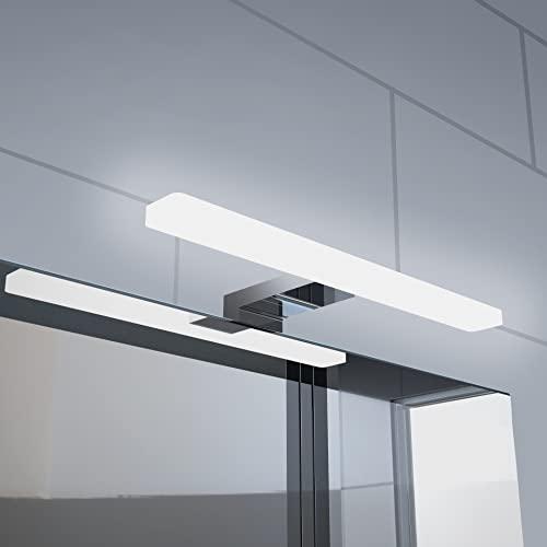 YIQAN Lampada da Specchio Bagno 30 cm 8W 640LM 230V bianco caldo 3000K, Lampada da Bagno,IP44 Classe II,Morsetto su Specchio/Armadio/Illuminazione a Parete 300mm¡­