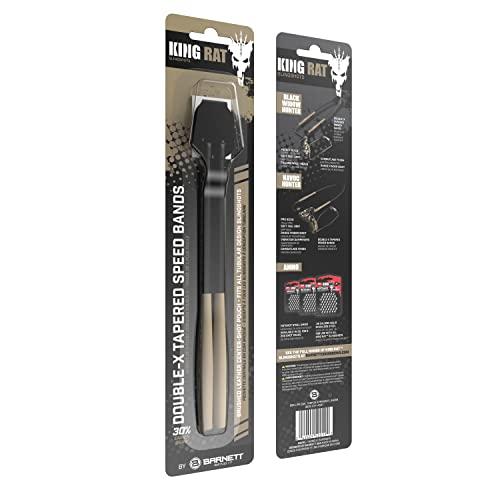 BARNETT Standard Rubber Elastic Slingshot Replacement Band Featuring a Leather Pouch, Fascia Fionda Unisex Adulto, Grigio/Pile Equipaggio