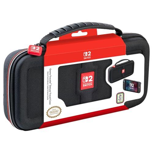 RDS - Custodia Deluxe Game Traveler con licenza ufficiale Nintendo Switch 2, Nintendo Switch OLED e Nintendo Switch Systems - Contiene 12 carte da gioco e custodia per schede microSD contiene 2 pezzi