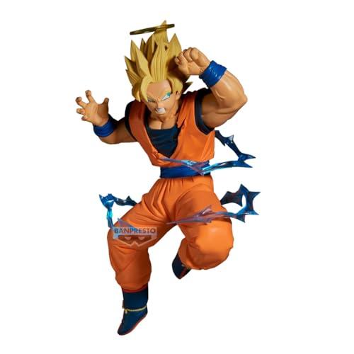 Banpresto Goku Super Saiyan 2 (Vs Majin Vegeta) Dragon Ball Z, Match Makers 15 cm, BP29754P Multicolore, figura da collezione, ideale per i fan degli anime