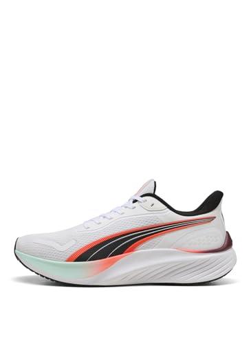 PUMA Scarpe da Corsa Unisex Pounce Lite, Puma Bianco Rosso Brillante, 43 EU