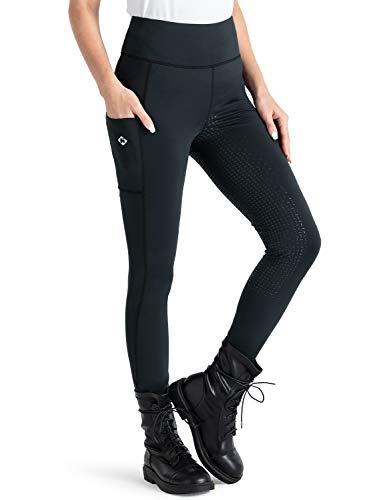 NAVISKIN Pantaloni da Equitazione per Donna, Calzamaglia Equitazione Intera con Impugnatura in Silicone, Morbido e Elastico