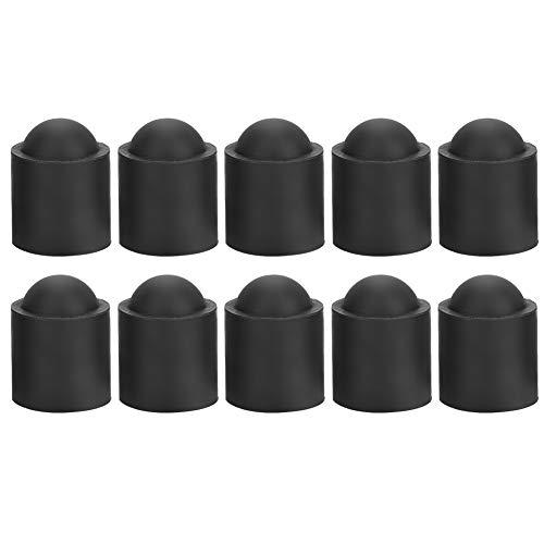 OUKENS Tappo di Protezione per Stecche da Biliardo, 10 Pezzi di Copertura per Stecca da Biliardo, Biliardo Tail Tip Tappo di Gomma Biliardo Tail Rod cap Accessori(Nero)