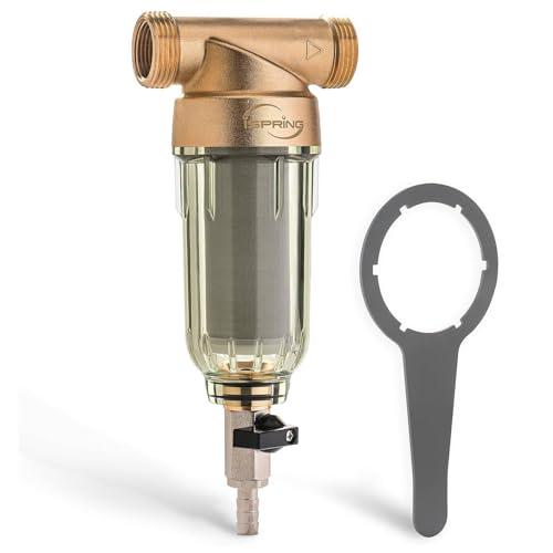 iSpring WSP50-E Filtro a Sedimenti Riutilizzabile per Tutta la Casa, Pre-filtro Lavabile da 50 Micron, G 1