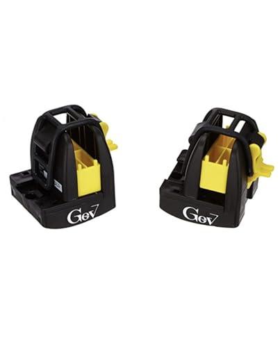 GEV Supporto Universale per 1 Paio di Sci in Gomma – Compatibile con Barre Portatutto Auto, Installazione Facile e Sicura, Ideale per Barre da Tetto, Made in Italy, Resistente e Antiscivolo