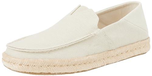 TOMS Alonso Loafer Rope, Mocassino Basso Uomo, Fog Heritage Canvas/Suede, 41 EU