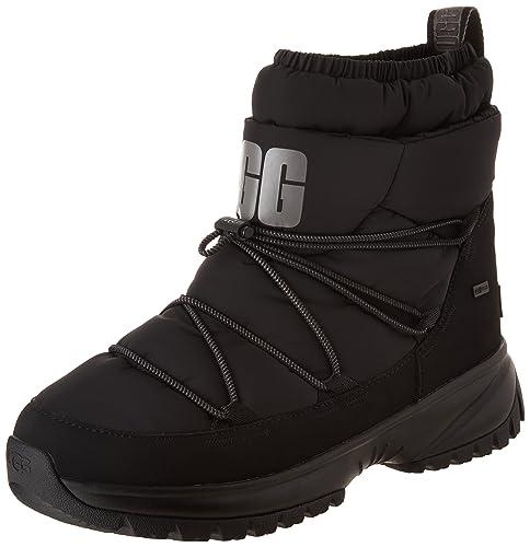 UGG Yose Puffer Mid, Stivale Donna, Nero, 36 EU