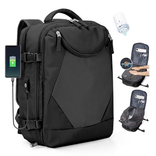 SZLX Zaino A Vuoto Bagaglio A Mano Donna, Zaino Airbag Con Sistema Di Vuoto Per Viaggi, Ryanair Viaggio Ruscksack Dimensione Cabina Con Pompa Impermeabile Uomo Valigia A Vuoto