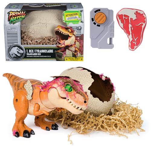 Primal Hatch Jurassic World, Dinosauro Interattivo con Uovo, Fai Schiudere e Addestra il Tuo Cucciolo di Dinosauro con Oltre 100 Suoni e Reazioni, Giocattolo per Bambini e Bambine, 5+ Anni