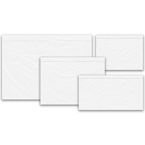 PACKY - Buste Per Spedizioni - Buste Portadocumenti Adesive Trasparenti - Disponibile In A6 A5 A4 DL - Busta Trasparenti Portadocumenti Autoadesive - A6 | 165 x 122 mm - 100 pezzi