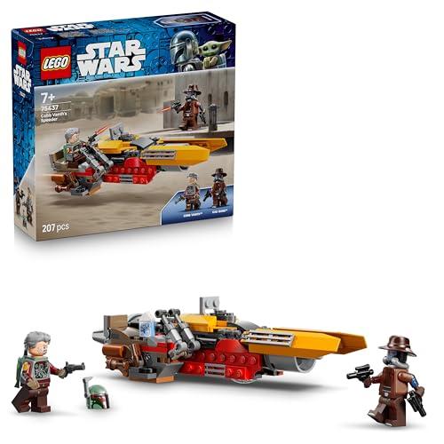 LEGO Star Wars 75437 Speeder di Cobb Vanth - Giocattolo con le Minifigure di Cobb Vanth e Cad Bane, con Blaster e Jetpack - Regalo per Bambini da 7 Anni in Su e Fan di The Mandalorian