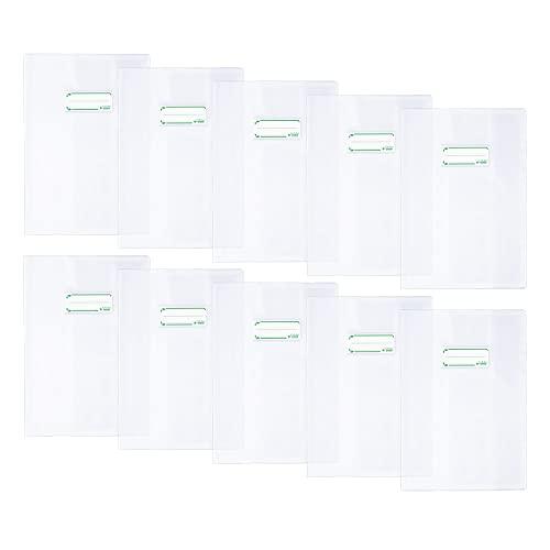 Favorit, Colibì Copertine Quaderni A4 Trasparenti con Etichetta, 10 Pezzi, Prodotto Bio