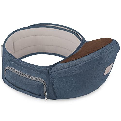 GAGAKU Hipseat Marsupio Seggiolino da Anca Sicurezza Supporto del Sedile della Dell'anca 0-36 Mesi - Blu navy, Polyester