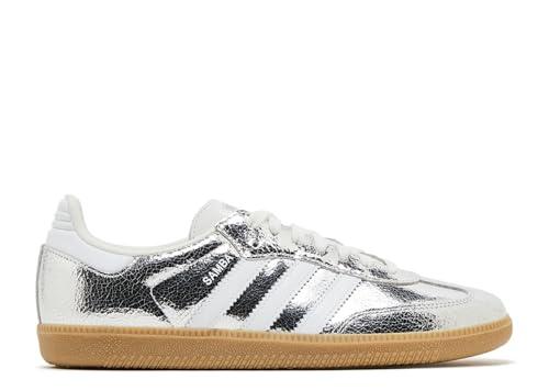 Adidas Samba OG - Sneaker da donna, in pelle screpolata metallizzata, taglia 40