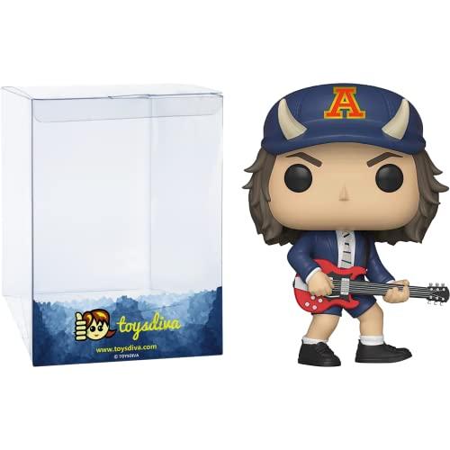 A n g u s Y o u n g (Chase): P o p ! Rocks - Set di figurine in vinile con 1 pellicola protettiva grafica compatibile con 
