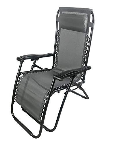 Linea Garden Friend Sdraio Siesta Pieghevole Multiposizione Grigio