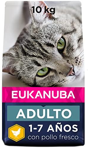 Eukanuba Alimento secco per gatti adulti, ricca di pollo fresco, 10 kg