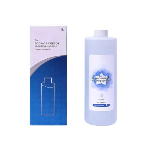 Geoviizon Soluzione Detergente Detersivo Ricambio Compatibile con ECOVACS DEEBOT X1/X2/X5/X8/X9/X11 PRO OMNI/T10/T20/T30/T50/T80/N20/N30/MINI Accessori Detergenti Concentrati (1L)