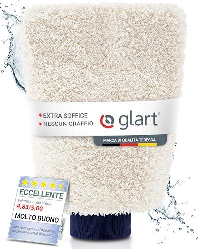 Glart 44WH Guanto per lavaggio auto in microfibra, Guanto di Microfibra Premium per Auto, Pulizia Professionale, 100% Senza Graffi, Assorbente e Morbido