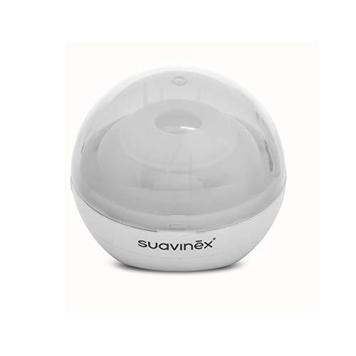 Suavinex DUCCIO - Sterilizzatore portatile per succhietti a luce UV, con USB o con batterie, Sterilizza in 3 minuti, Uccide il 99% dei germi, Bianco