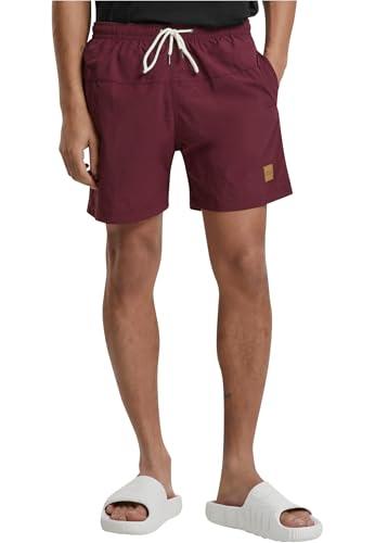 Urban Classics Block Swim Shorts, Pantaloncini da Bagno, Uomo, Cherry, M