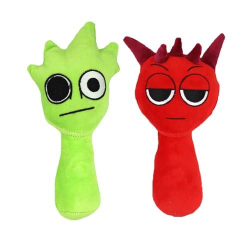FUYTSUO 2 Pezzi Peluche, Giochi, Pupazzi, Plushies Toys, Plush Doll, Regali per Ragazzi e Ragazze, Plushies Figure, Adatto per Ornamenti e Gioco