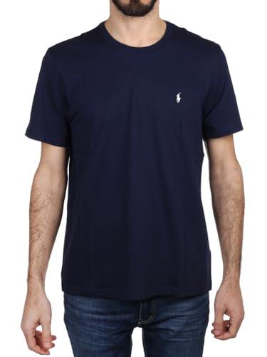 POLO RALPH LAUREN T-Shirt Uomo - Blu Modello 714844756007 S/S Crew-Sleep-Top -