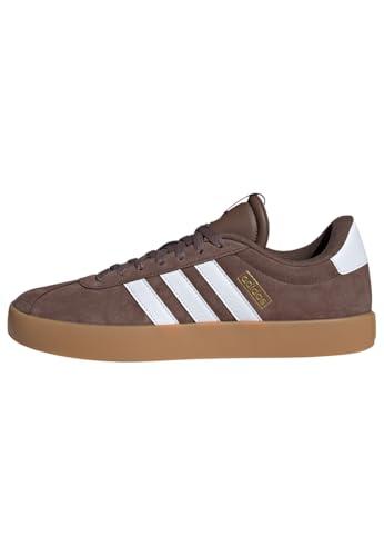 adidas Uomo VL Court 3.0 Shoes, Earth Strata/Cloud White/Gold Metallic, 41 1/3 EU