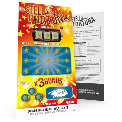 SIMAITALIA Biglietto Ti Amo in Stile Gratta e Vinci in Carta Premium 21x10cm per un Regalo con un Messaggio Romantico e Originale