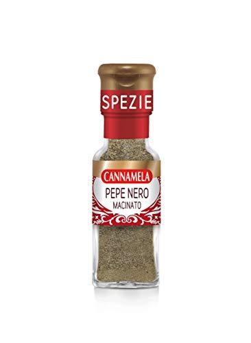Cannamela, Linea Maxi Oro, Pepe Nero Macinato, Confezione da 50g, Piccantezza Decisa, per Arricchire di Gusto Qualsiasi Piatto di Carne, Pasta e Verdura