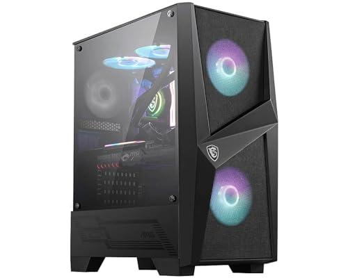 MSI MAG Forge 100R Case ATX, 2 ventole ARGB + controller (Mystic Light), supporta radiatori fino a 240mm, vetro temperato 4mm, filtro antipolvere, airflow ottimizzato, 2x USB 3.2 Gen1