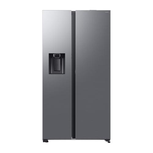 Samsung RS80F67KCTEF - Frigorifero side-by-Side, frigorifero AI con congelatore, 178 cm, 634 l, erogatore di ghiaccio/acqua con serbatoio, AI Energy Mode & Voice Control, Twin Cooling+, in acciaio