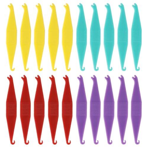 YUZNA 20 ganci in plastica per apparecchi ortodontici, posizionamento e rimozione degli strumenti, regolatore del gancio per fascia elastica, apparecchi ortodontici