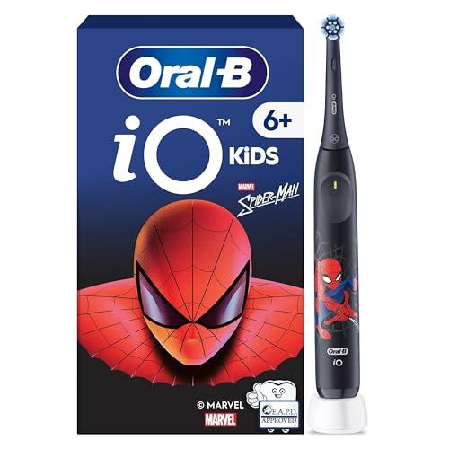 Oral-B iO 6+ Kids Marvel Spider-Man Spazzolino Elettrico - 3 Modi, Musica, Supporto App, Bambini