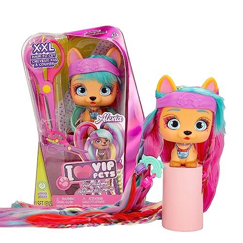 VIP Pets Hair Academy Lady Gigi - Collezionabili Cagnolini con i Capelli XXL per Acconciare, Tagliare e Fare Extension di Capelli, Ottimale per Bambini e Bambine 4 anni o più