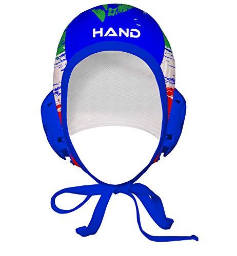 HAND SPORT Cuffia da Pallanuoto,Calottina Pallanuoto, MOD. Italia Professional, Unisex. (Blu Royal)